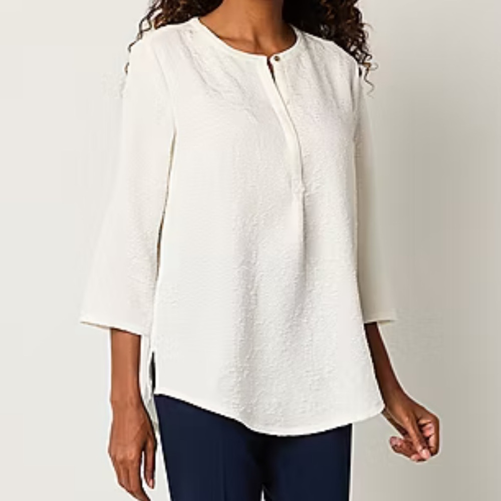 Elegant Cream Women's Top